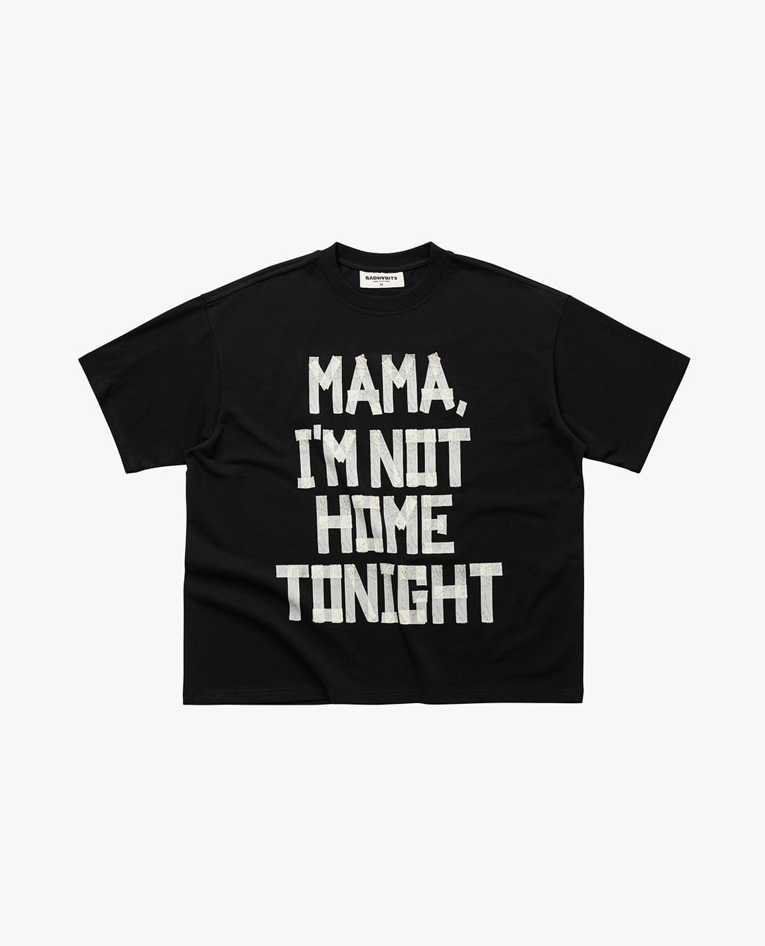 BAD HABITS - Áo thun unisex cổ tròn tay ngắn Homeless