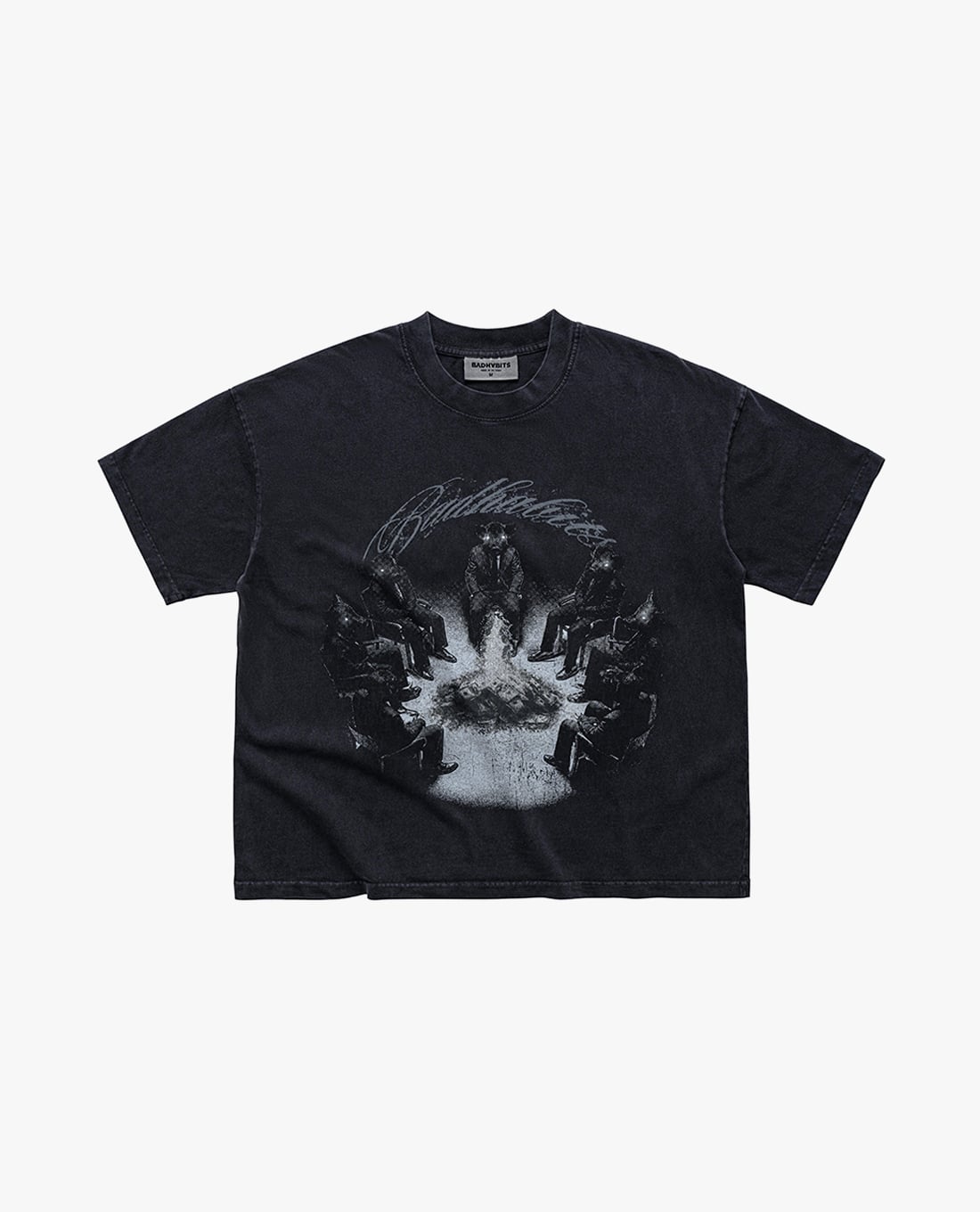 BAD HABITS - Áo thun unisex cổ tròn tay ngắn Infamous