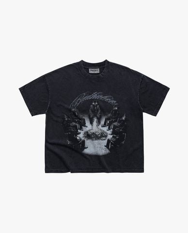  BAD HABITS - Áo thun unisex cổ tròn tay ngắn Infamous 
