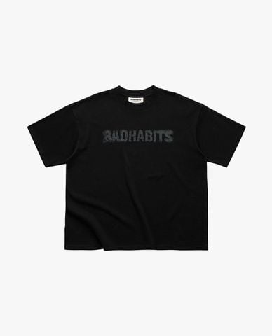  BAD HABITS - Áo thun unisex cổ tròn tay ngắn Play Dirty 