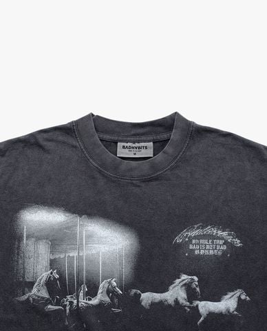  BAD HABITS - Áo thun unisex cổ tròn tay ngắn Unbind 