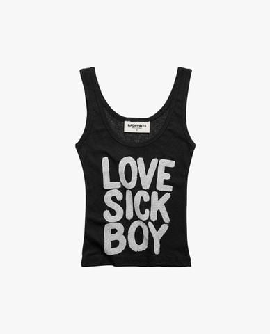 BAD HABITS - Áo ba lỗ nữ cổ tròn Love Sick Boy 