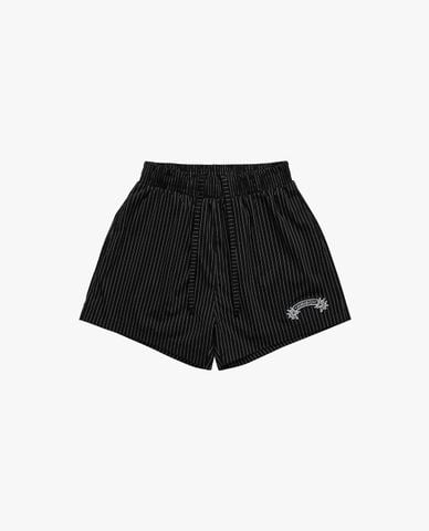  BAD HABITS - Quần short unisex ống rộng lưng thun Striped 