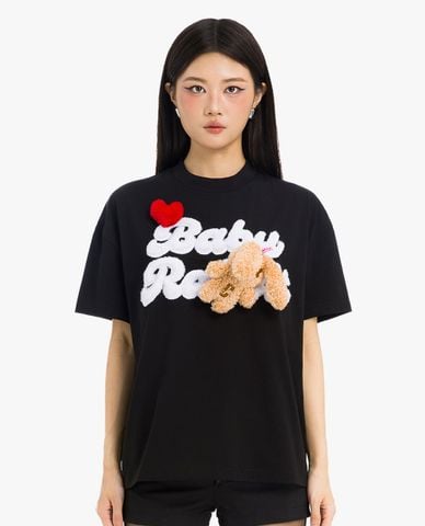  BAD RABBIT CLUB - Áo thun unisex cổ tròn tay ngắn Jolie Rabbit 