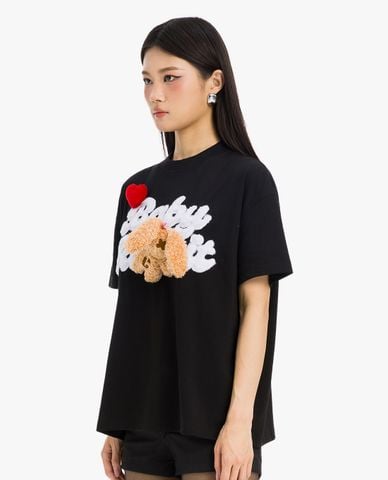  BAD RABBIT CLUB - Áo thun unisex cổ tròn tay ngắn Jolie Rabbit 