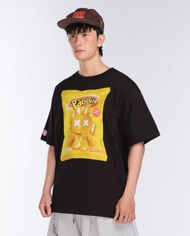  BAD RABBIT CLUB - Áo thun unisex cổ tròn tay ngắn Snack Rabbit 