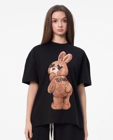  BAD RABBIT CLUB - Áo thun unisex cổ tròn tay ngắn Level Rabbit 