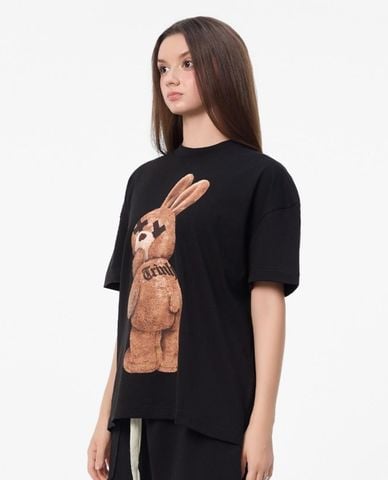 BAD RABBIT CLUB - Áo thun unisex cổ tròn tay ngắn Level Rabbit 