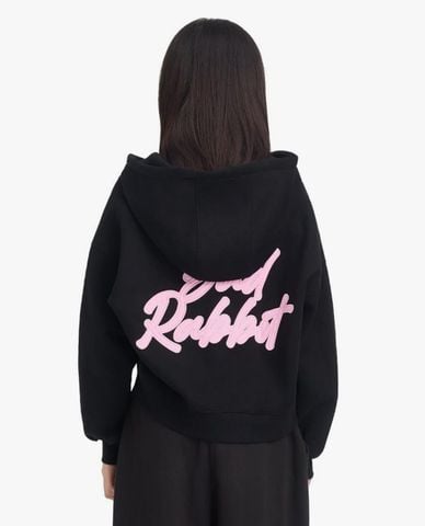  BAD RABBIT CLUB - Áo khoác phối mũ unisex Logo Rabbit 