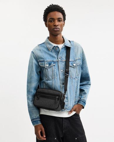  COACH - Túi đeo chéo nam phom chữ nhật Charter 24 