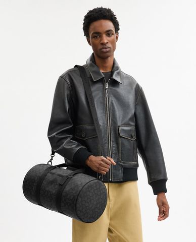  COACH - Túi du lịch nam phom chữ nhật Theo Signature Jacquard 