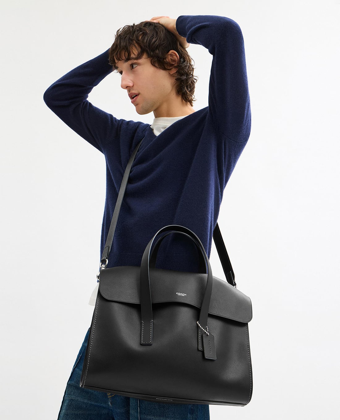 COACH - Cặp xách nam phom chữ nhật Flatiron