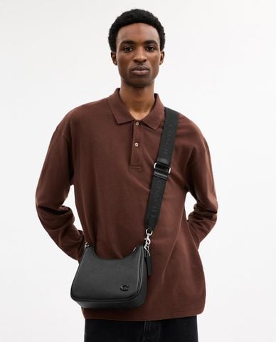  COACH - Túi đeo chéo nam hình thang Nolan Hobo 