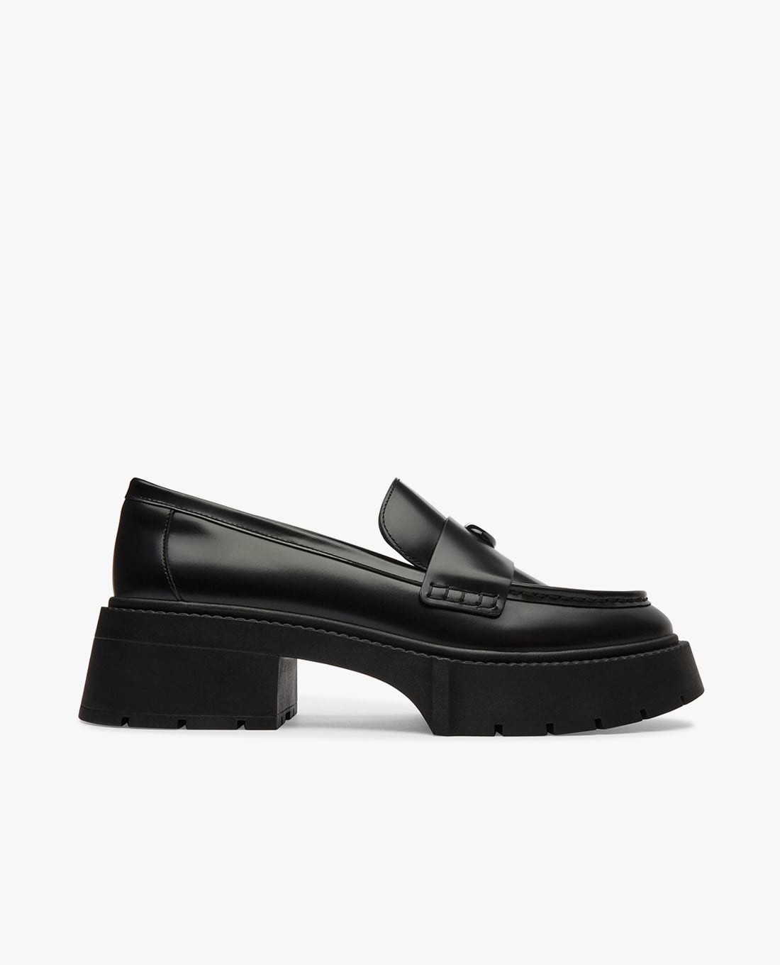 COACH - Giày lười nữ đế vừa Leah