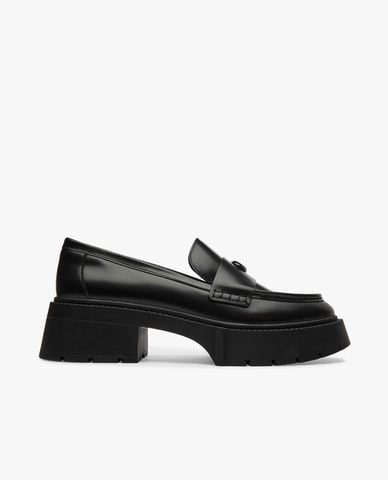  COACH - Giày lười nữ đế vừa Leah 