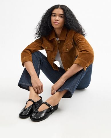  COACH - Giày búp bê nữ đế bệt Mary Jane 