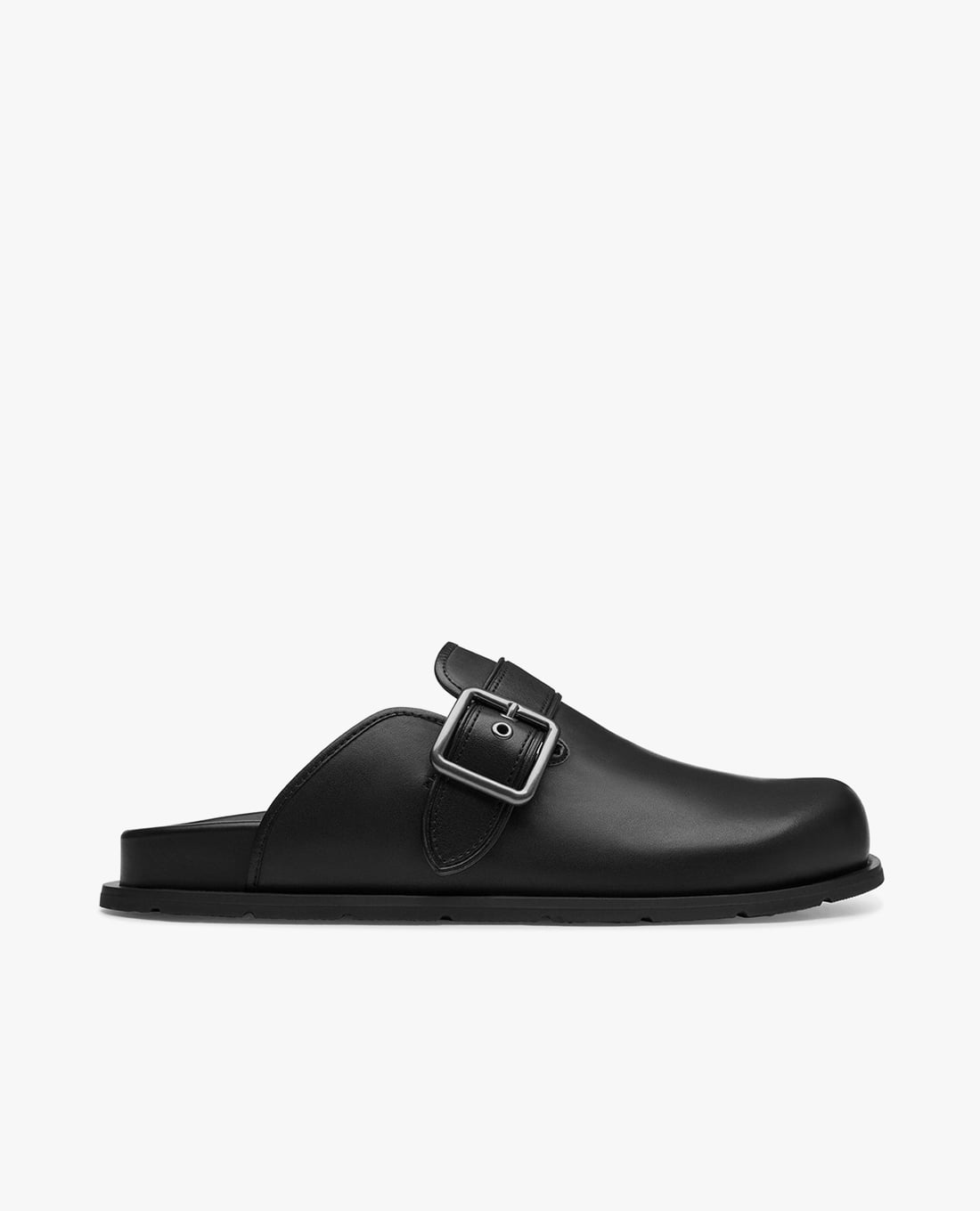 COACH - Giày mules nam đế bệt mũi tròn Buckle