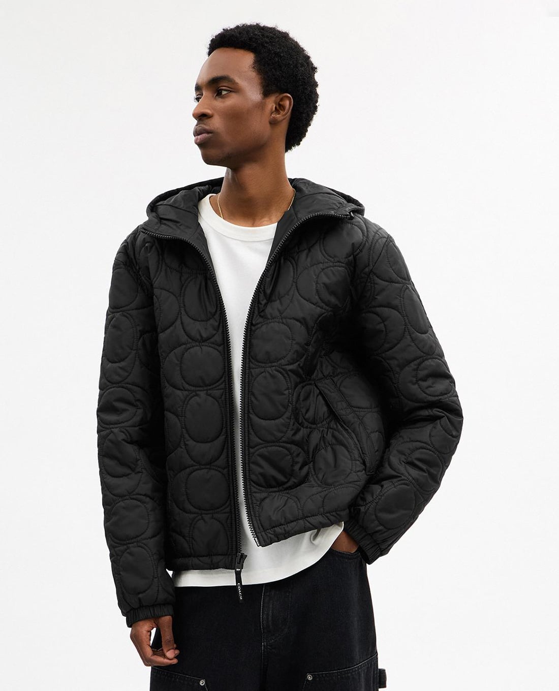 COACH - Áo khoác chần bông nam Signature Quilted