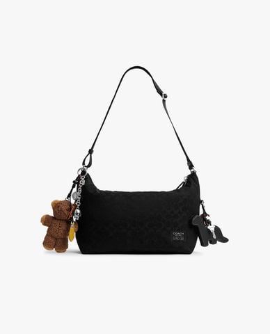  COACH - Túi đeo chéo nam Leo In Signature Nylon With Charms 