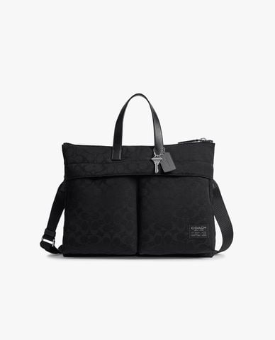  COACH - Cặp xách nam Luka In Signature Nylon 