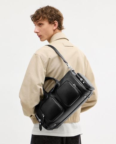  COACH - Túi đeo chéo nam phom chữ nhật Compass 35 
