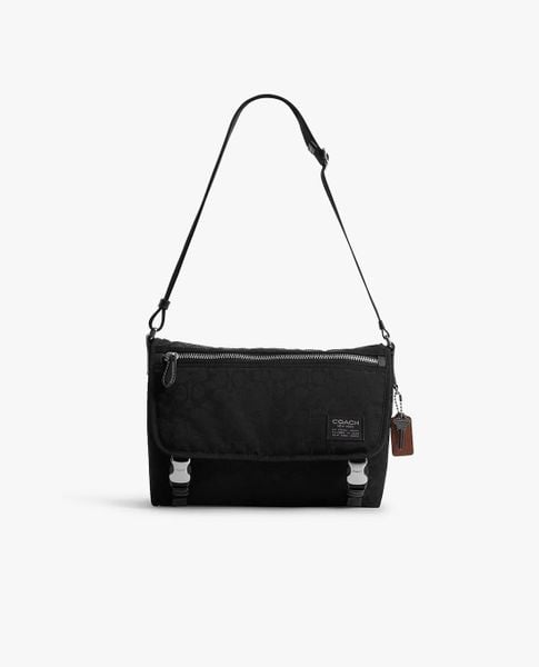  COACH - Túi đeo chéo nam phom chữ nhật nắp gập 