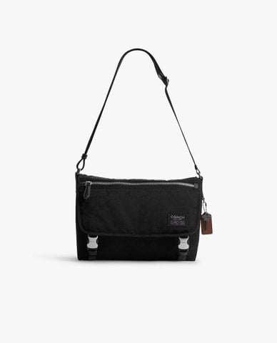  COACH - Túi đeo chéo nam phom chữ nhật nắp gập 