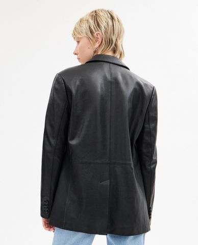  COACH - Áo khoác blazer nữ cổ bẻ tay dài 