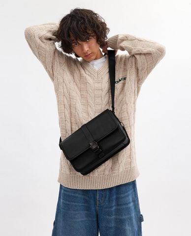  COACH - Túi đeo chéo nam phom chữ nhật League 