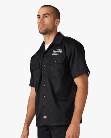  DICKIES - Áo sơ mi nam cổ bẻ tay ngắn Dickies x Thrasher 