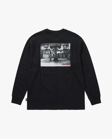  DICKIES - Áo thun nam cổ tròn tay dài Garage Service 