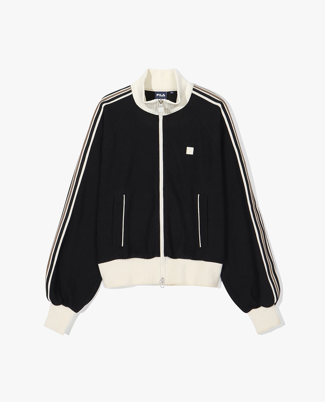 FILA - Áo khoác thể thao nữ dệt kim cổ trụ khóa zip 1911