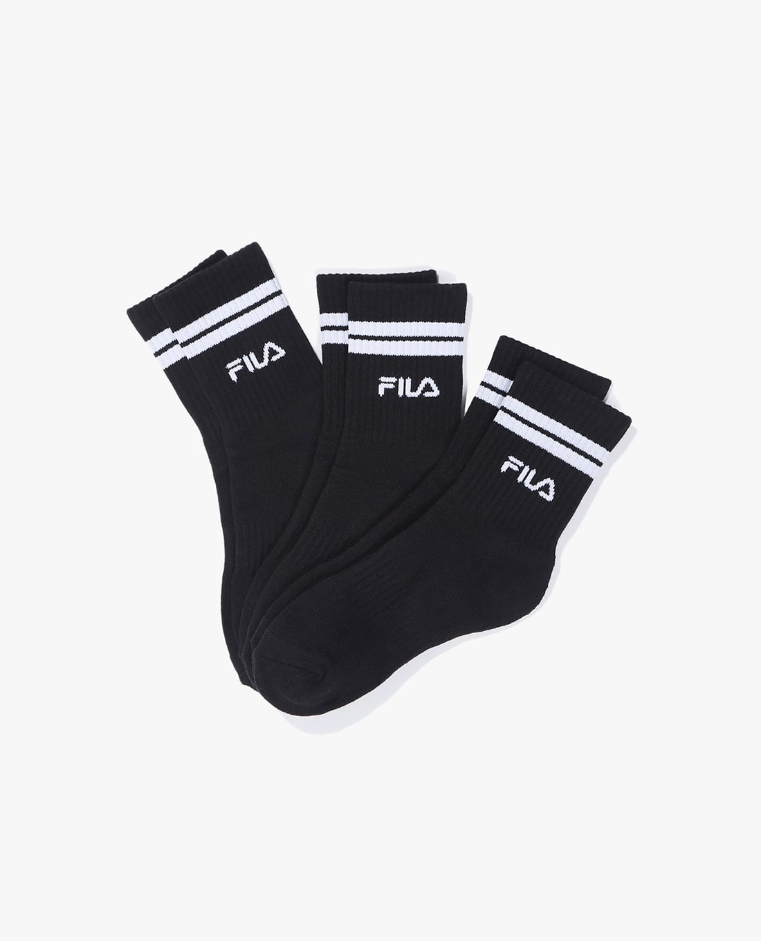 FILA - Set 3 vớ unisex cổ cao Essential Sports