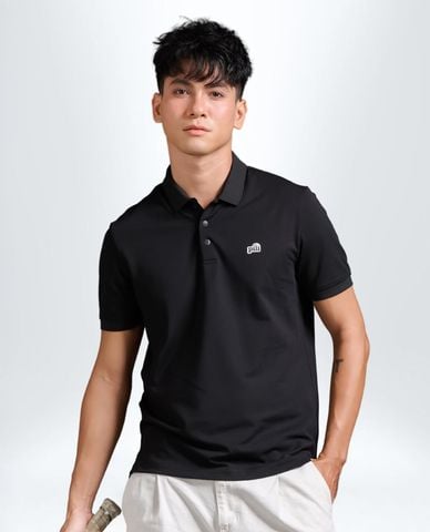  PILI - Áo polo nam tay ngắn phối logo kẻ sọc 