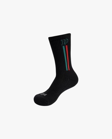  PILI - Set 3 vớ unisex cổ cao dệt logo phối sọc 