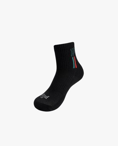  PILI - Set 3 vớ unisex cổ cao dệt logo phối sọc 
