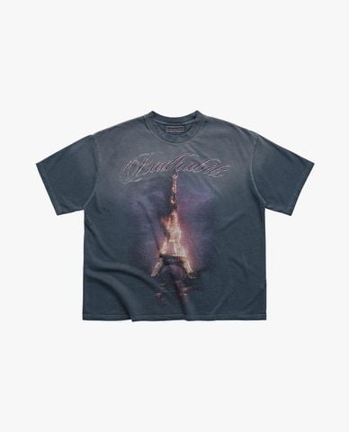 BAD HABITS - Áo thun unisex cổ tròn tay ngắn The Tower 