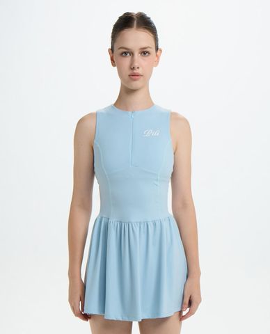 PILI - Đầm thể thao mini sát nách khóa zip 