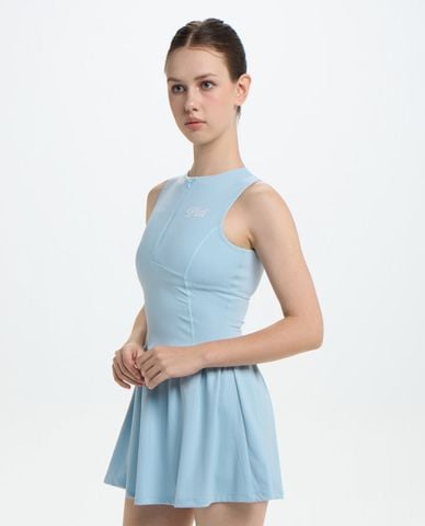  PILI - Đầm thể thao mini sát nách khóa zip 