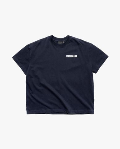  STRESSMAMA - Áo thun unisex cổ tròn tay ngắn Basic 