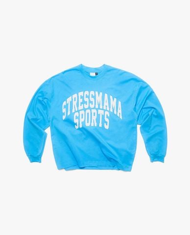  STRESSMAMA - Áo thun unisex cổ tròn tay dài SSMA Sports 