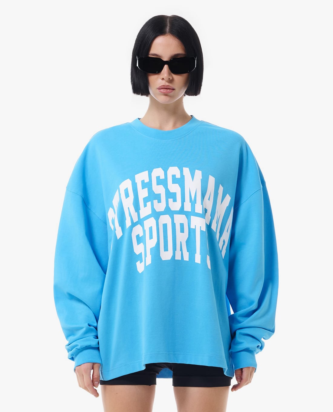 STRESSMAMA - Áo thun unisex cổ tròn tay dài SSMA Sports