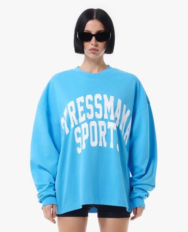  STRESSMAMA - Áo thun unisex cổ tròn tay dài SSMA Sports 