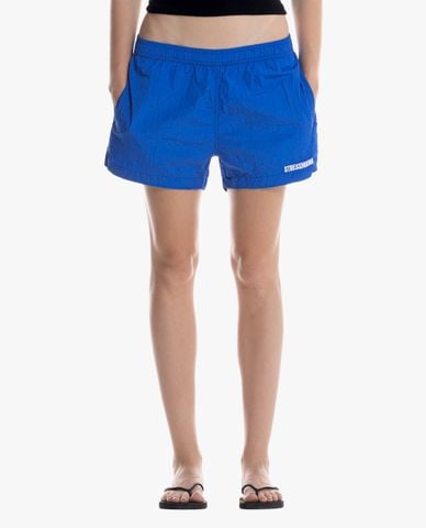  STRESSMAMA - Quần short unisex ống rộng thêu logo 