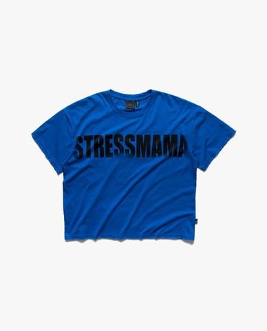 STRESSMAMA - Áo thun unisex cổ tròn tay ngắn Faded Logo 