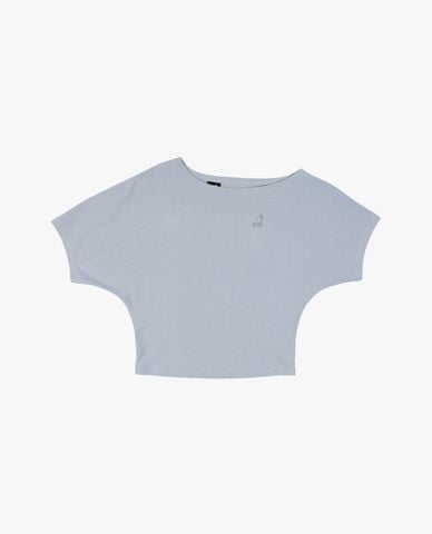  KANGOL - Áo thun nữ cổ tròn tay cánh dơi 