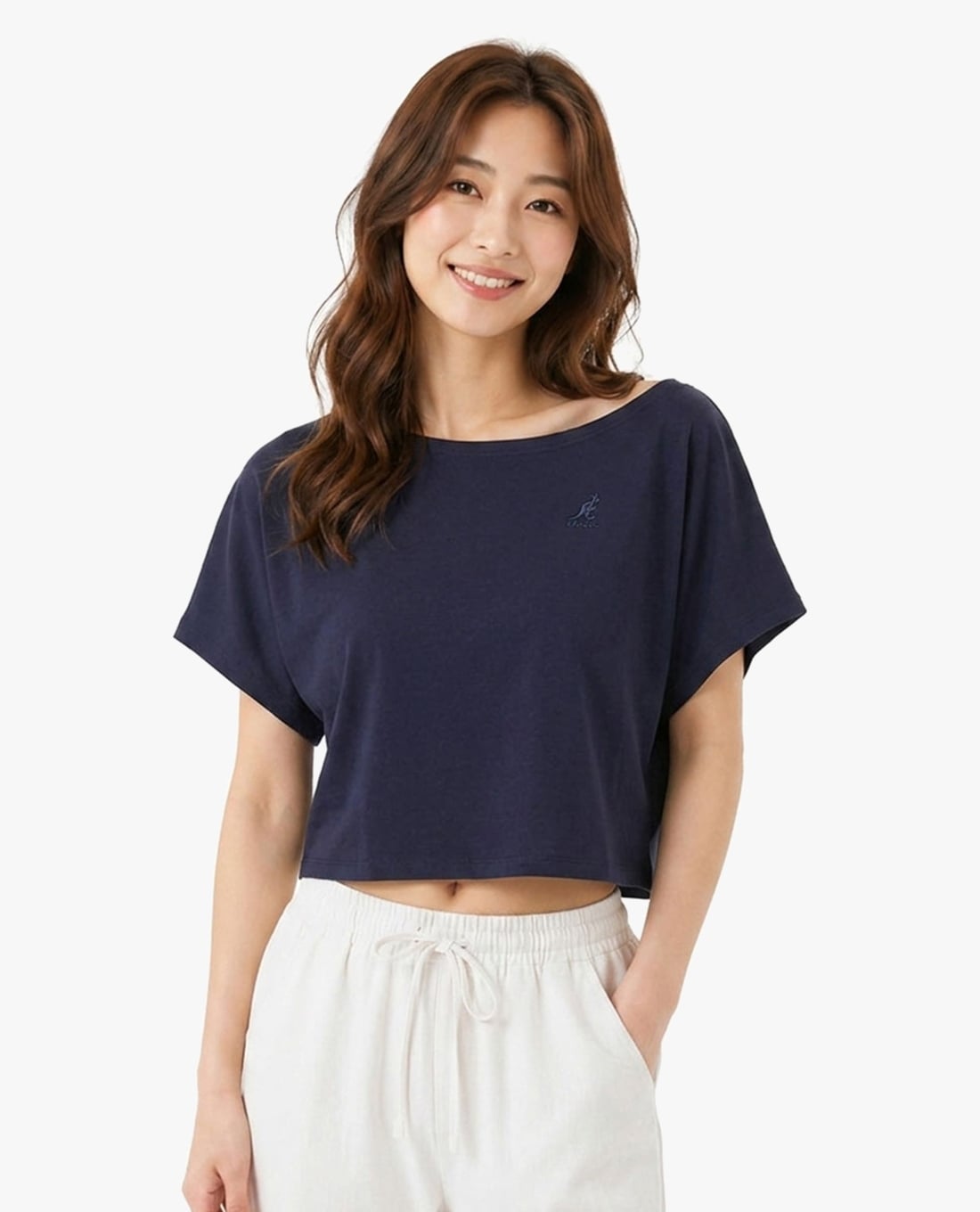 KANGOL - Áo thun unisex tay cánh dơi phom rộng