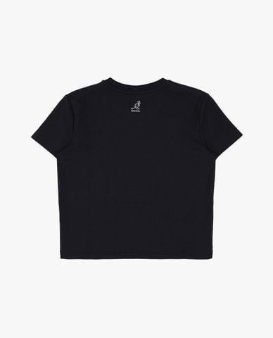  KANGOL - Áo thun unisex cổ tròn tay ngắn phối logo 