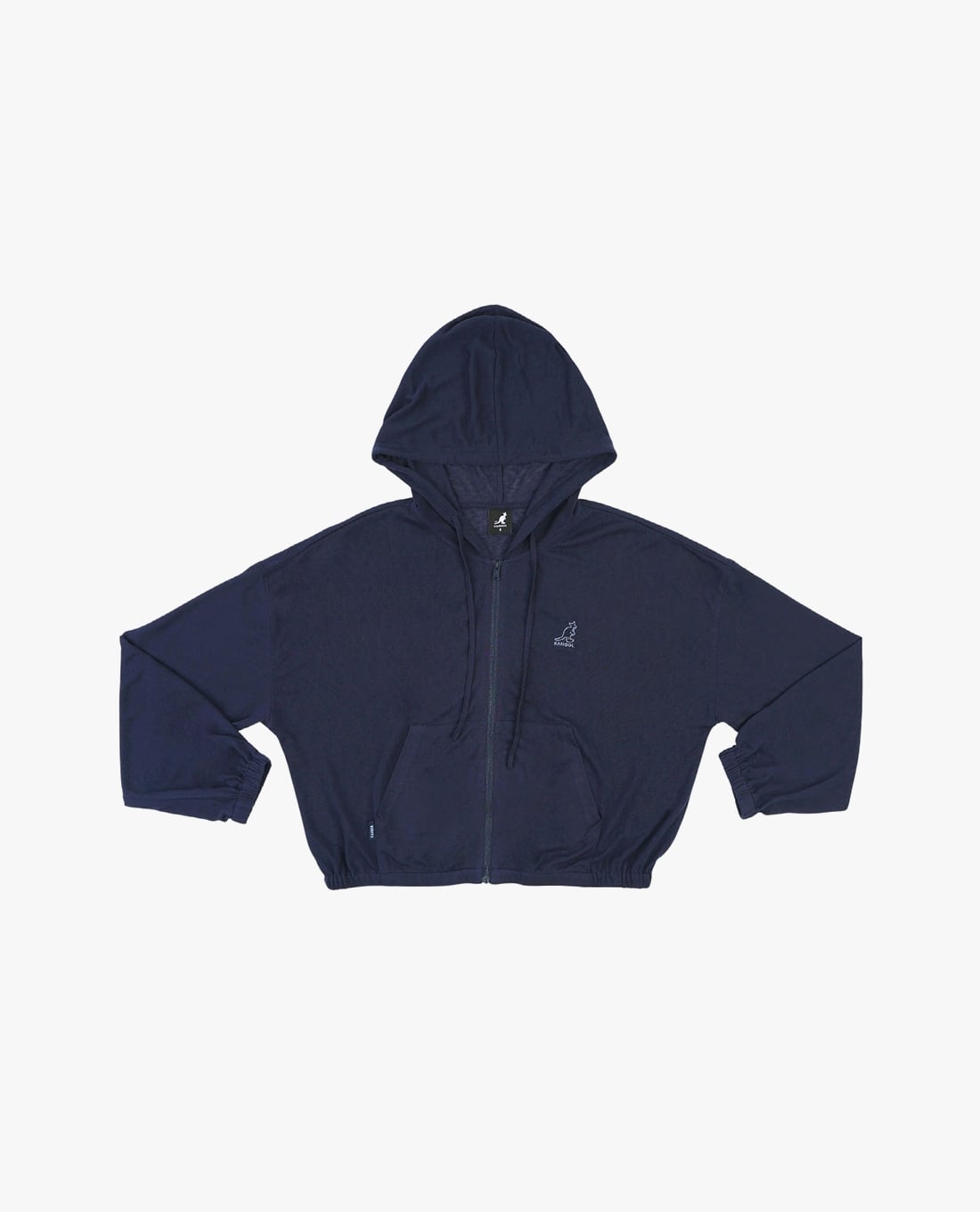 KANGOL - Áo khoác phối mũ unisex tay dài thêu logo