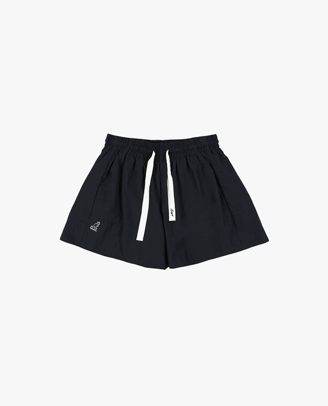 KANGOL - Quần short unisex ống rộng phối dây rút